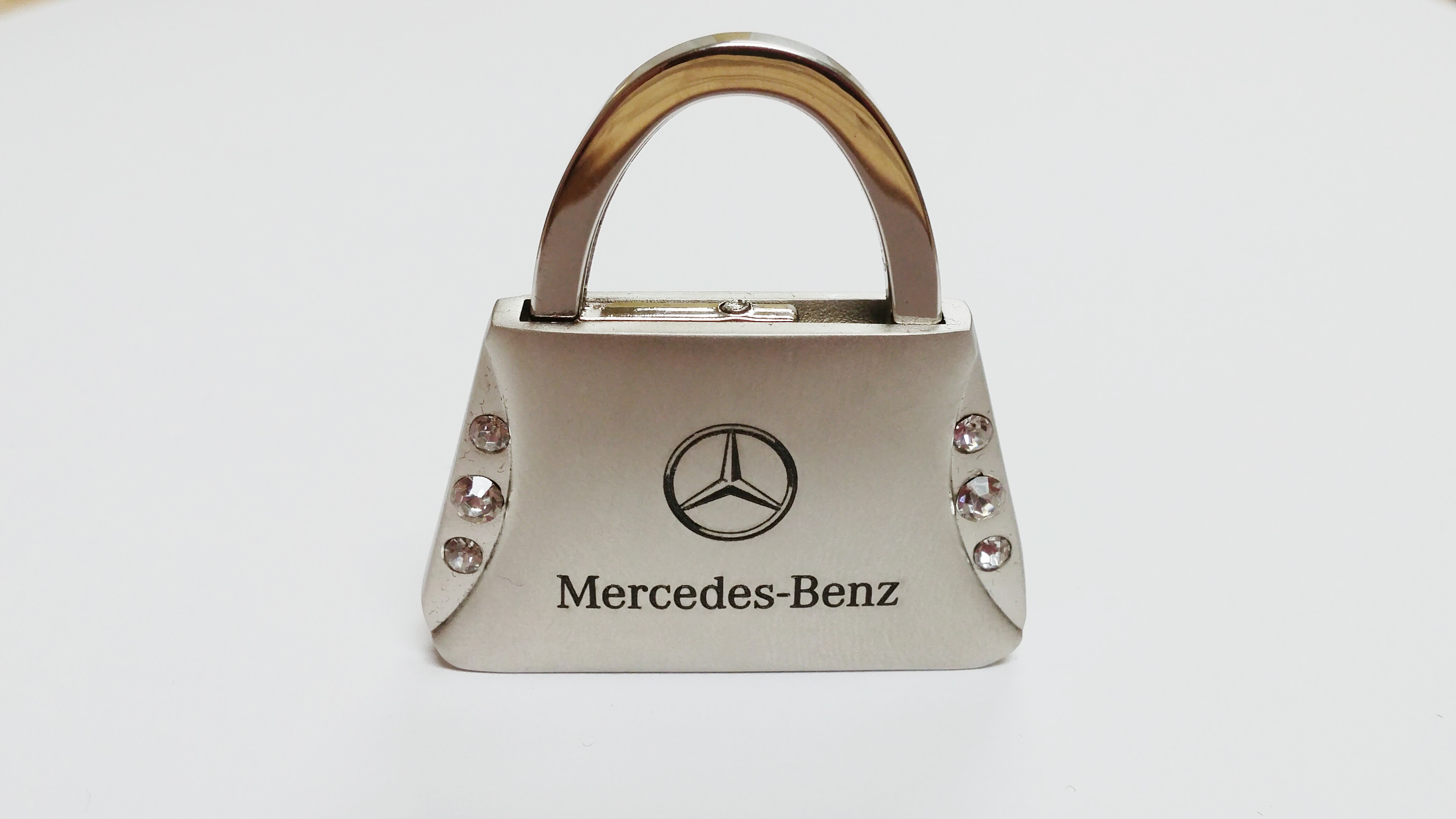 Mercedes Benz Purse with Crystals Keychain 