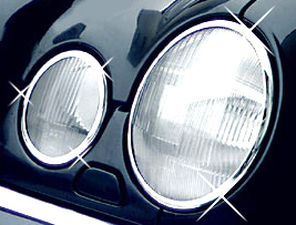Mercedes Benz E-Class Chrome Headlight Rings 1996-2002 