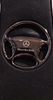 Mercedes Benz Black Steering Wheel Keychain 