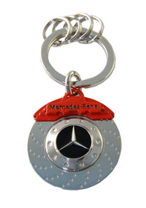 Mercedes Benz Brake Rotor Keychain 