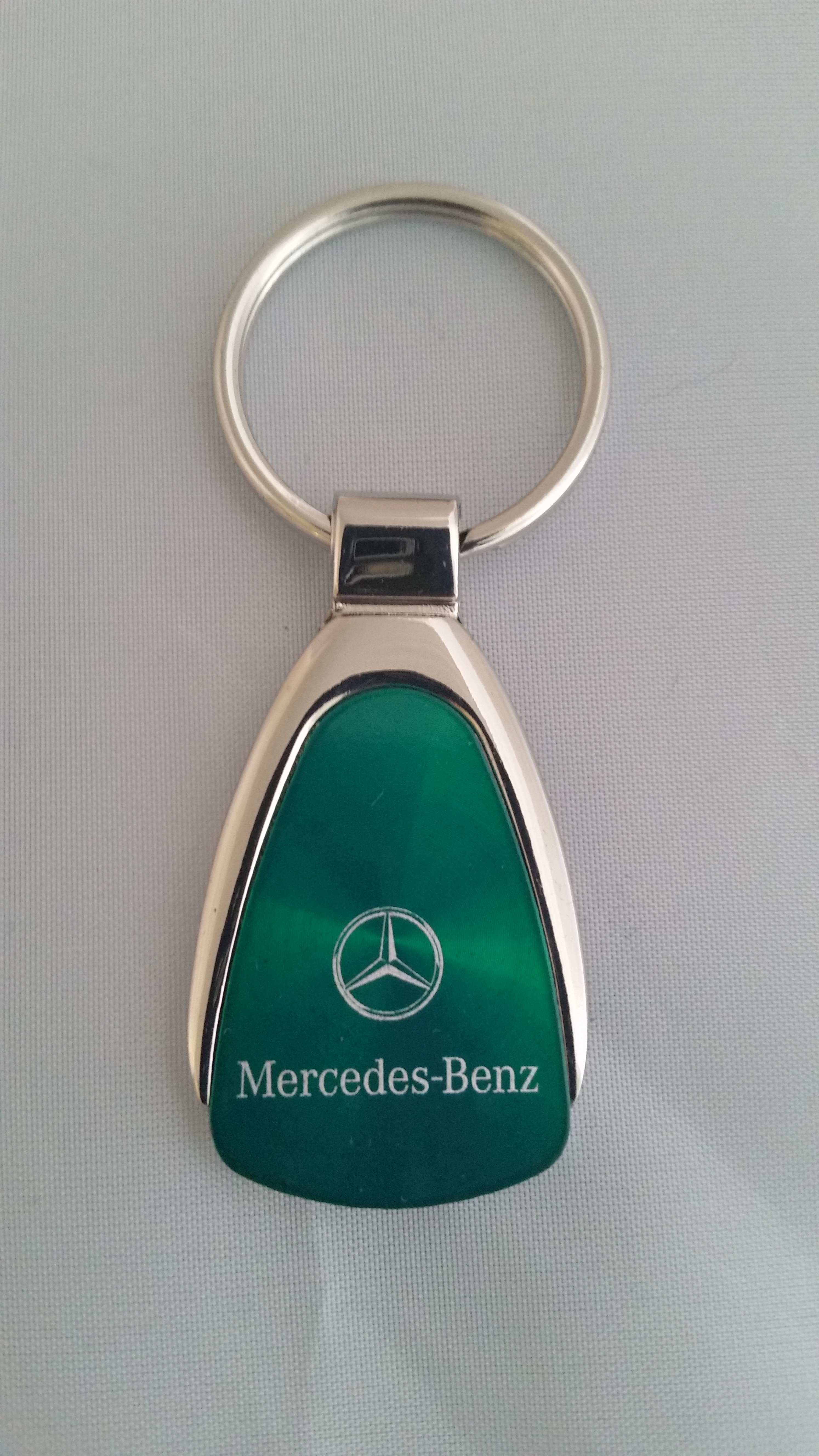 Mercedes Benz Green Teardrop Keychain 