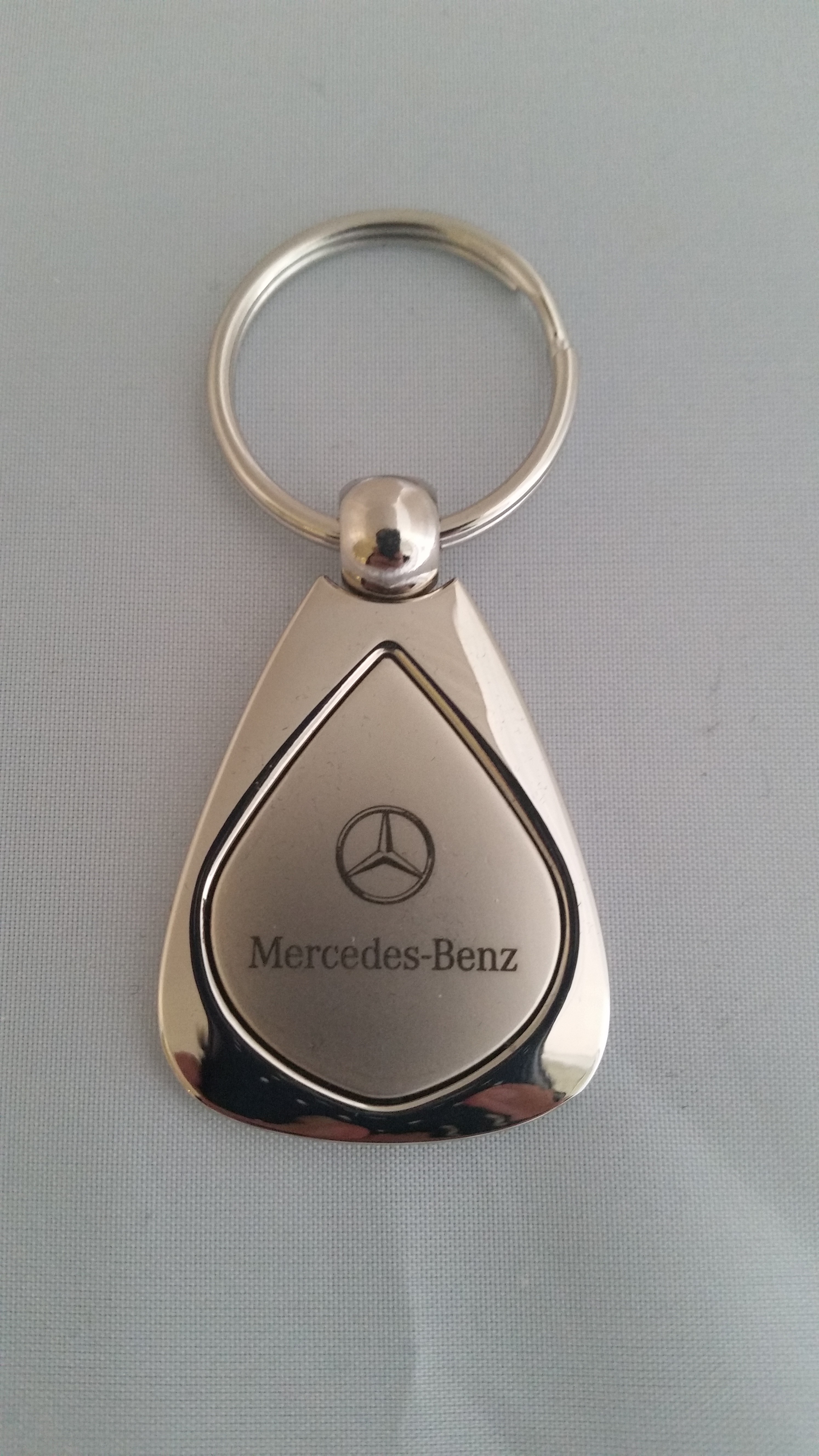 Mercedes Benz Silver Droplet Keychain 