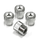 Mercedes Benz Silver Valve Stem Caps - 152156400