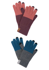 Duo-Color Touchscreen Gloves 